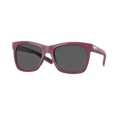 Costa Del Mar Caldera Grey Polarized Glass Square Ladies Sunglasses 6s9028 902806 55 In Purple