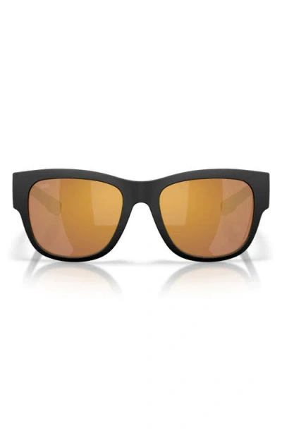 Costa Del Mar Caleta 55mm Polarized Square Sunglasses In Pink