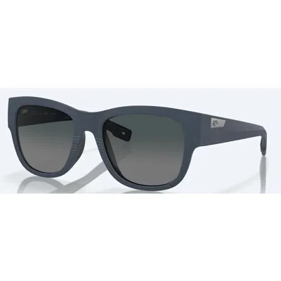 Costa Del Mar Caleta Grey Gradient Polarized Glass Square Ladies Sunglasses 6s9084 908405 55 In Black
