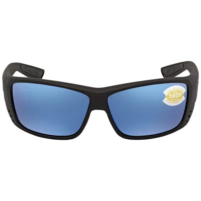 Costa Del Mar Cat Cay Blue Mirror Polarized Polycarbonate Men's Sunglasses At 01 Obmp 61 In ["blue"]