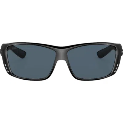 Costa Del Mar Cat Cay Sunglasses In Black Grey Polarized In Multi