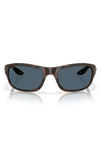 Costa Del Mar Clipperton 58mm Polarized Rectangular Sunglasses