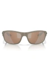 Costa Del Mar Clipperton 58mm Polarized Rectangular Sunglasses In Brown