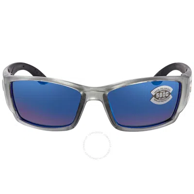 Costa Del Mar Corbina Blue Mirror Polarized Glass Men's Sunglasses Cb 18 Obmglp 61