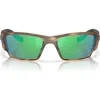 Costa Del Mar Corbina Pro 61mm Rectangular Sunglasses In Matte Tortoise/green 580g