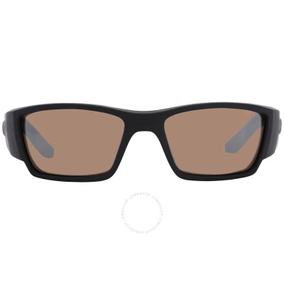 Costa Del Mar Corbina Pro Copper Silver Mirror Polarized Glass Men's Sunglasses 6s9109 910903 61 In Black / Copper / Silver