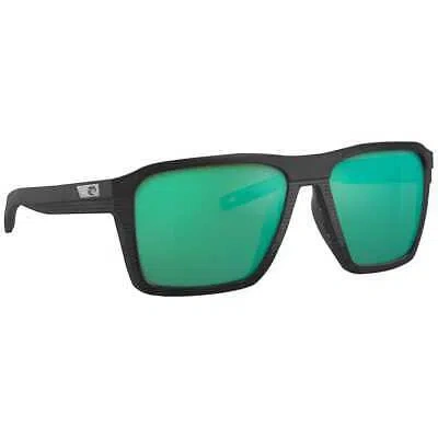 Pre-owned Costa Del Mar Costa Antille Net Black Frame Sunglasses W/green Mirror 580g 06s9083-90830358 In Net Black Frame W/green Mirror 580g Lenses