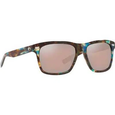 Pre-owned Costa Del Mar Costa Aransas Shiny Ocean Tortoise Frame W/copper 580g Lenses 06s2005-20050558 In Silver