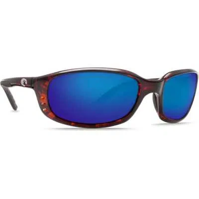 Pre-owned Costa Del Mar Costa Brine Tortoise Frame Sunglasses W/blue Mirror 580p Lenses 06s9017-90170559 In Tortoise Frame W/blue Mirror 580p Lenses