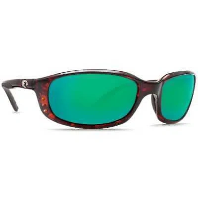 Pre-owned Costa Del Mar Costa Brine Tortoise Frame W/green Mirror C-mate 2.00 Lenses 06s7001-00020459