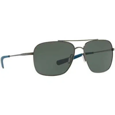 Pre-owned Costa Del Mar Costa Canaveral Brushed Gray Frame Sunglasses W/gray 580g Lens 06s6002-60021459