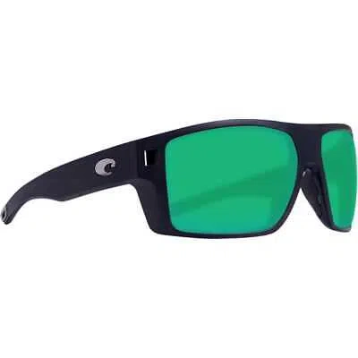Pre-owned Costa Del Mar Costa Diego Matte Black Sunglasses W/green Mirror 580g Lenses 06s9034-90342662 In Matte Black W/green Mirror 580g Lenses