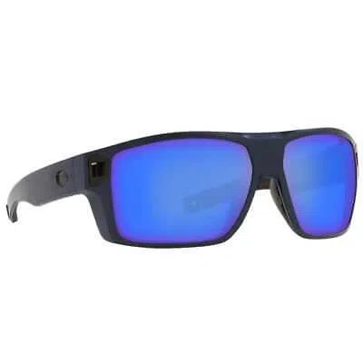 Pre-owned Costa Del Mar Costa Diego Matte Midnight Blue Sunglasses W/blue Mirror 580g 06s9034-90340562 In Matte Midnight Blue W/blue Mirror 580g Lenses