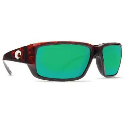 Pre-owned Costa Del Mar Costa Fantail Tortoise Frame Sunglasses W/green Mirror 580g 06s9006-90063559 In Tortoise Frame W/green Mirror 580g Lenses