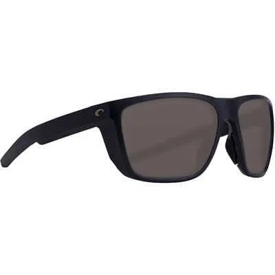 Pre-owned Costa Del Mar Costa Ferg Matte Black Sunglasses W/gray 580p Lenses 06s9002-90021159 In Matte Black W/gray 580p Lenses