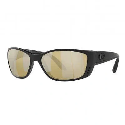Pre-owned Costa Del Mar Costa Fisch 580g Sunrise Silver Mirror | Blackout Sunglasses Sunglasses 580g