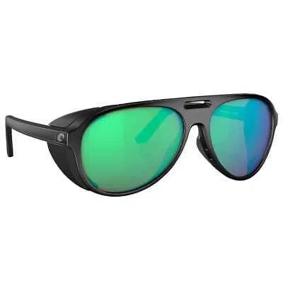 Pre-owned Costa Del Mar Costa Grand Catalina Matte Black Sunglasses W/green Mirror 580g 06s9117-91170259 In Matte Black Frame W/green Mirror 580g Lenses