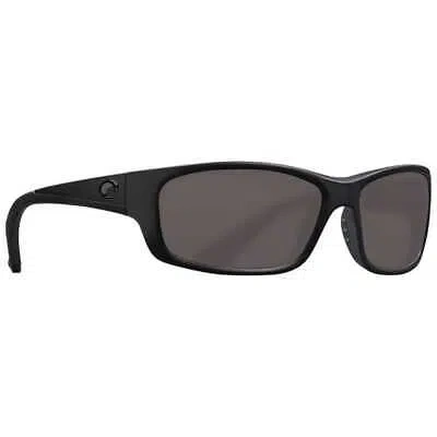Pre-owned Costa Del Mar Costa Jose Blackout Frame Sunglasses W/gray 580p Lenses 06s9023-90230162