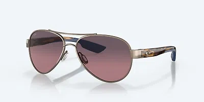 Pre-owned Costa Del Mar Costa Loreto Golden Pearl Sunglasses 06s4006 In Pink