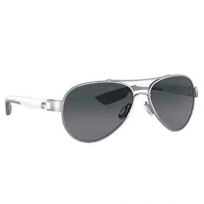 Pre-owned Costa Del Mar Costa Loreto Palladium Frame Sunglasses W/gray Gradient 580g 06s4006-40063456 In Palladium Frame W/gray Gradient 580g Lenses