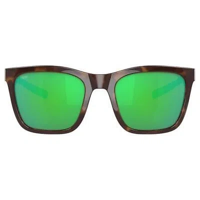 Pre-owned Costa Del Mar Costa Panga Brown Tortoise Frame Green Lens Polarized Sunglasses
