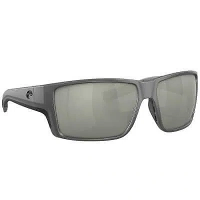 Pre-owned Costa Del Mar Costa Reefton Pro Gray Sunglasses W/gray Silver Mirror 580g 06s9080-90800963 In Gray W/gray Silver Mirror 580g Lenses
