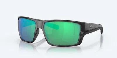 Pre-owned Costa Del Mar Costa Reefton Pro Sunglasses - Tiger Shark With Green Mirror - 580g