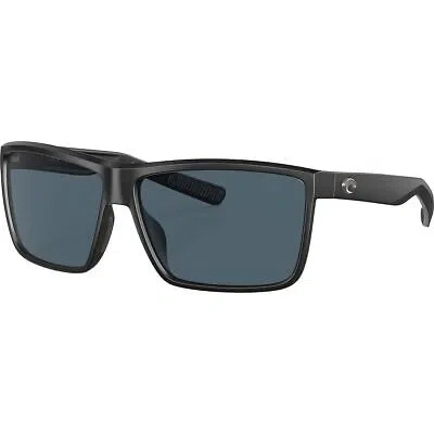 Pre-owned Costa Del Mar Costa Rinconcito 580p Polarized Sunglasses In Matte Black Frame/gray 580p
