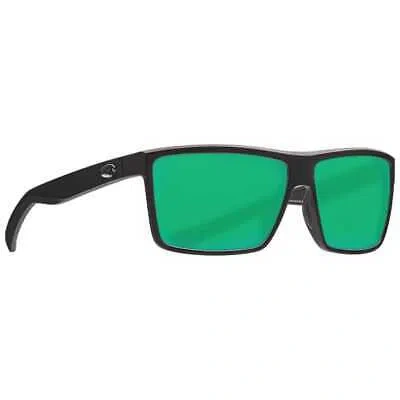 Pre-owned Costa Del Mar Costa Rinconcito Matte Black Sunglasses W/green Mirror 580g 06s9016-90161660