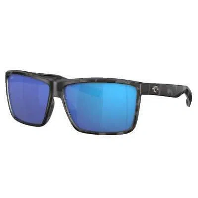 Pre-owned Costa Del Mar Costa Rinconcito Tiger Shark Sunglasses W/blue Mirror 580g 06s9016-90162960 In Tiger Shark Frame W/blue Mirror Lenses