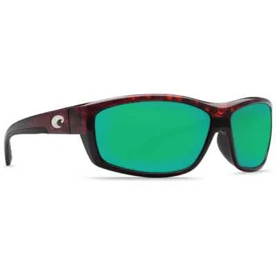 Pre-owned Costa Del Mar Costa Saltbreak Tortoise Frame Sunglasses W/green Mirror 580g 06s9020-90201865 In Tortoise Frame W/green Mirror 580g Lenses