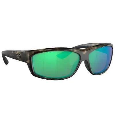 Pre-owned Costa Del Mar Costa Saltbreak Wetlands Frame Sunglasses W/green Mirror 580g 06s9020-90204365 In Wetlands Frame W/green Mirror 580g Lenses