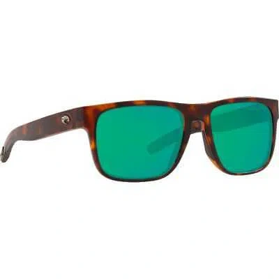 Pre-owned Costa Del Mar Costa Spearo Matte Tortoise Frame W/green Mirror 580g Lenses 06s9008-90082156