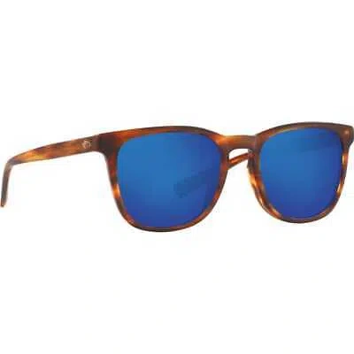 Pre-owned Costa Del Mar Costa Sullivan Matte Tortoise Sunglasses W/blue Mirror 580g 06s2002-20020552 In Matte Tortoise W/blue Mirror 580g Lenses
