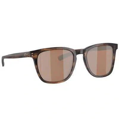 Pre-owned Costa Del Mar Costa Sullivan Salt Marsh Sunglasses /copper Silver Mirror 580g 06s2002-20021852