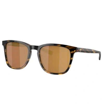 Pre-owned Costa Del Mar Costa Sullivan Tortoise With Gold Mirror 580g Lens 6s2002 200221 53-19