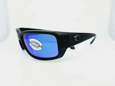 Pre-owned Costa Del Mar Costa Sunglasses 06s9006 28 59mm Fantail 01 Blackout W/ Blue Mirror 580g