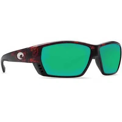 Pre-owned Costa Del Mar Costa Tuna Alley Tortoise Frame Sunglasses W/green Mirror 580g 06s9009-90092662 In Tortoise Frame W/green Mirror 580g Lenses