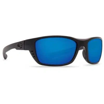Pre-owned Costa Del Mar Costa Whitetip Blackout Frame Sunglasses W/blue Mirror 580g 06s9056-90561158