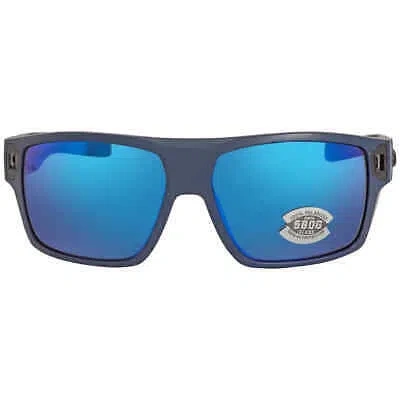 Pre-owned Costa Del Mar Diego Blue Mirror Polarized Glass Men's Sunglasses Dgo 14 Obmglp