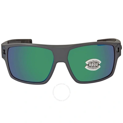 Costa Del Mar Diego Green Mirror Polarized Glass Men's Sunglasses Dgo 98 Ogmglp 62 In Gray / Green