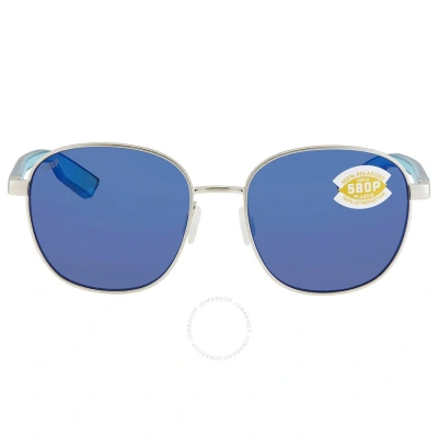 Costa Del Mar Egret Blue Mirror Polarized Polycarbonate Unisex Sunglasses Egr 299 Obmp In Blue / Silver