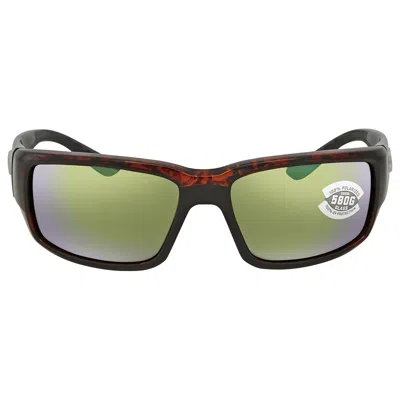 Costa Del Mar Fantail Green Mirror Polarized Glass Men's Sunglasses Tf 10 Ogmglp 59 In ["green"]