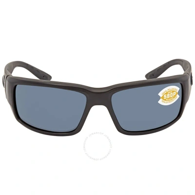 Costa Del Mar Fantail Grey Polarized Polycarbonate Men's Sunglasses Tf 01 Ogp 59 In Black / Grey
