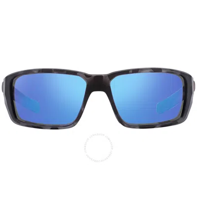 Costa Del Mar Fantail Pro Blue Mirror Rectangular Men's Sunglasses 6s9079 907913 60