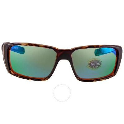 Costa Del Mar Fantail Pro Green Mirror Polarized Glass Men's Sunglasses 06s9079 907907 60