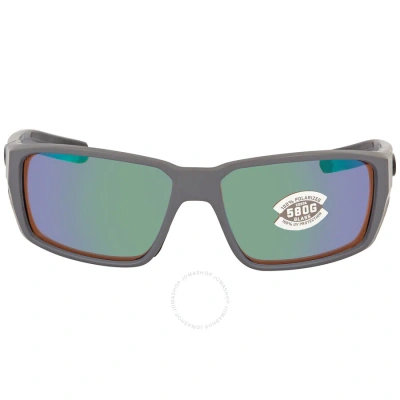 Costa Del Mar Fantail Pro Green Mirror Polarized Glass Men's Sunglasses 6s9079 907910 60 In Gray / Green