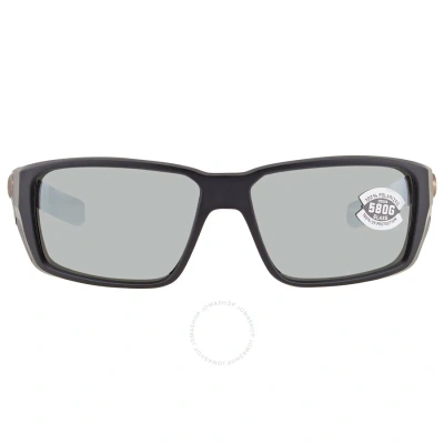 Costa Del Mar Fantail Pro Grey Silver Mirror Polarized Glass Men's Sunglasses 6s9079 907904 60 In Black / Grey / Silver
