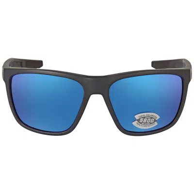 Costa Del Mar Ferg Blue Mirror Polarized Glass (580g) Square Men's Sunglasses 6s9002 900226 59 In ["blue"]