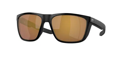 Costa Del Mar Ferg Polarized Gold Mirror Glass Wrap Men's Sunglasses 6s9002 900240 59